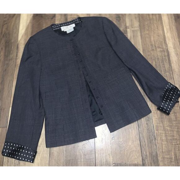 Carlisle Silk Pearl Blazer 8 600$ formal evening boho y2k party classic preppy - Picture 1 of 6
